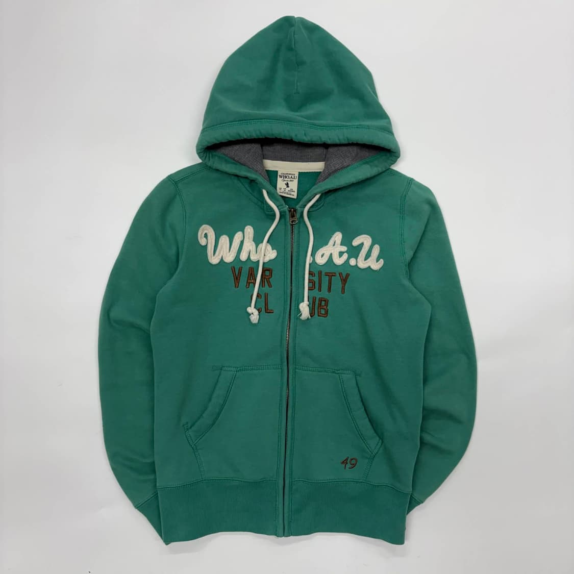 후아유 y2k 러블리힙 걸즈 스웻 후드집업 희귀져지(M) 상품이미지2