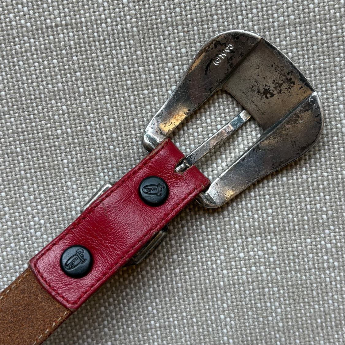 [30-31] 90s USA 탑 그레인 레더 레인저 웨스턴 벨트 상품이미지8