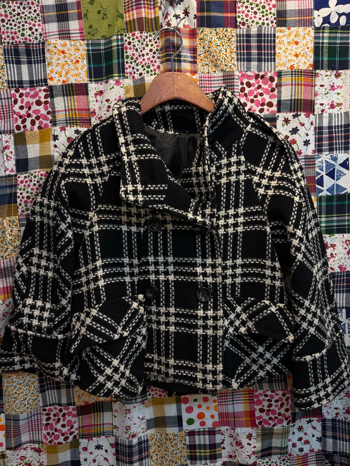 블랙 체크 코디 🎶 상품이미지7