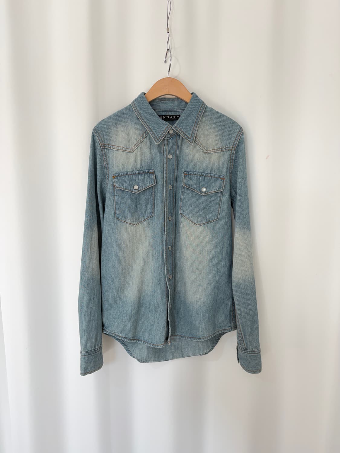 GENNARO denim western shirt  상품이미지1