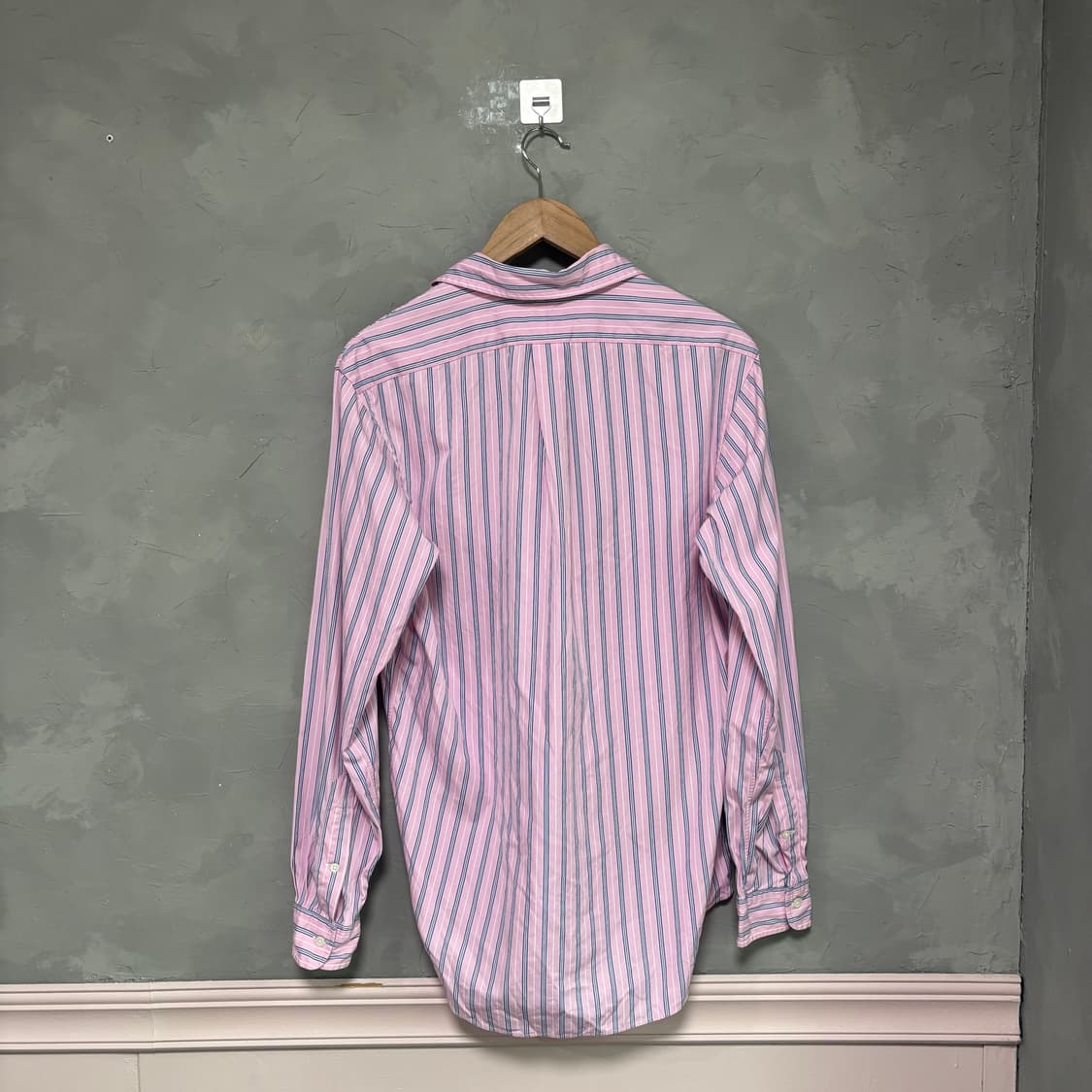 폴로 랄프로렌 스트라이프 셔츠 핑크 블루 상품이미지4