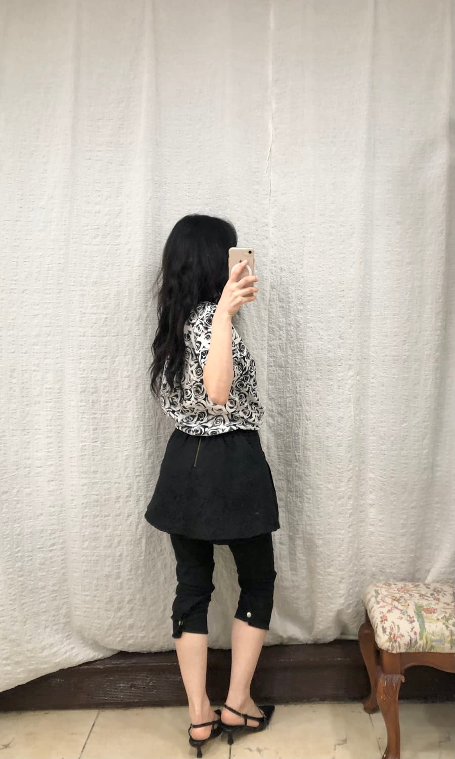 Noir jacquard skirt pants 상품이미지5
