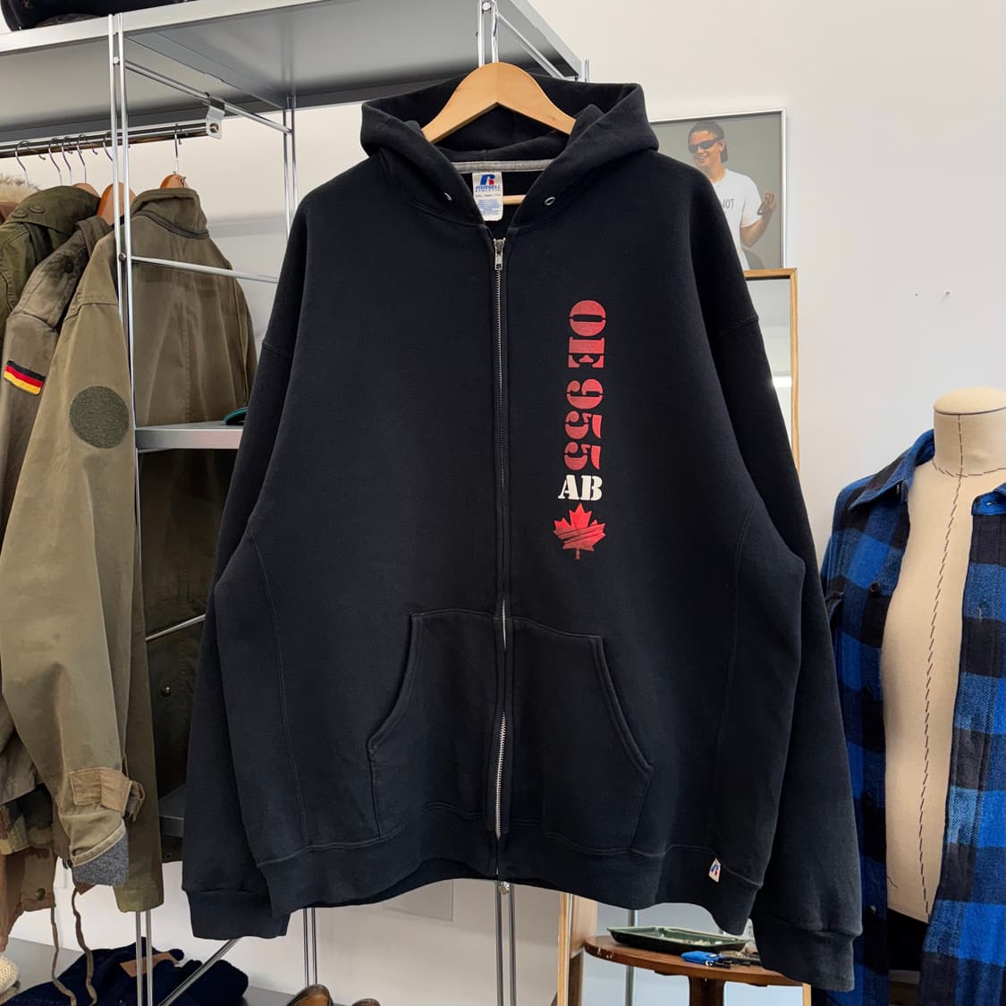 러셀 빈티지 스웻 후드 집업 (2XL)   상품이미지1