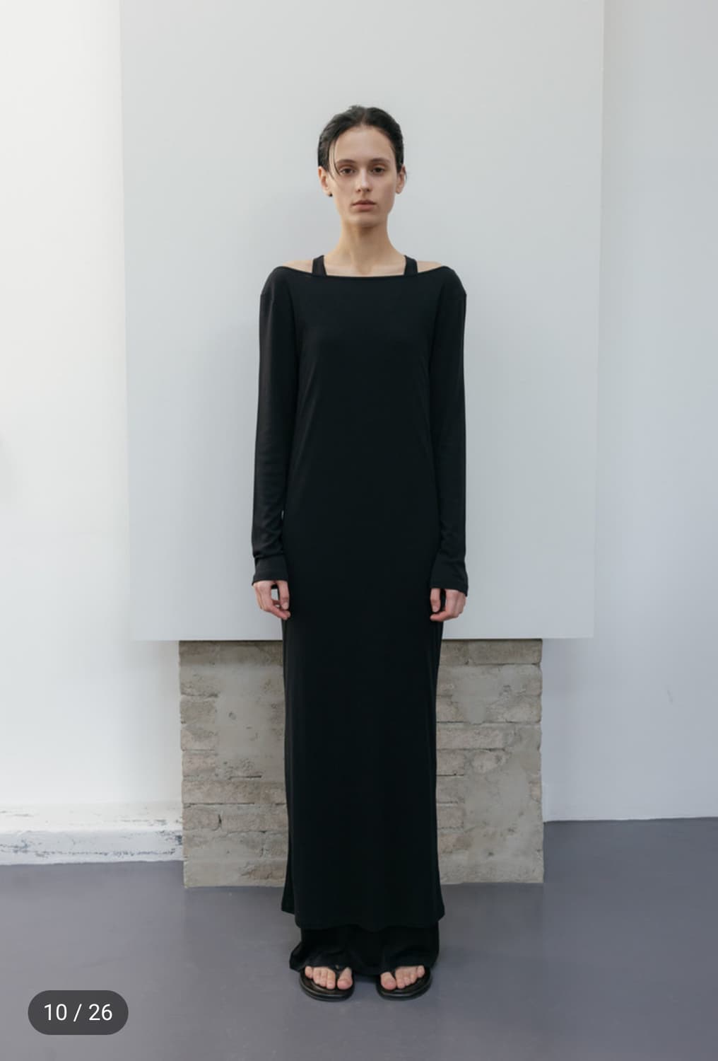 Carriere 저지 롱 드레스 상품이미지6