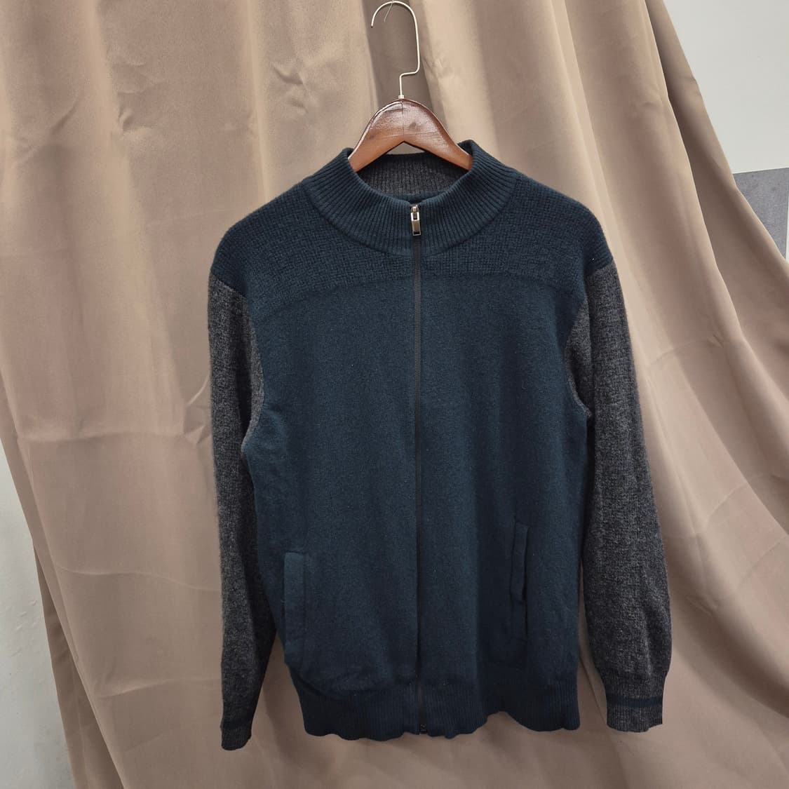 클럽캠브릿지 니트 집업 105 상품이미지1