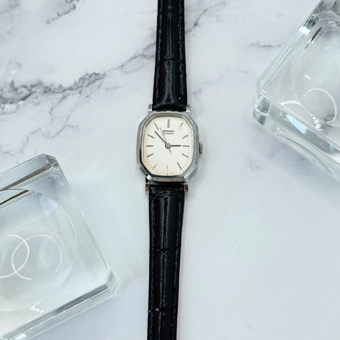 80s90s 빈티지 세이코 옥타곤 실버 워치 상품이미지4