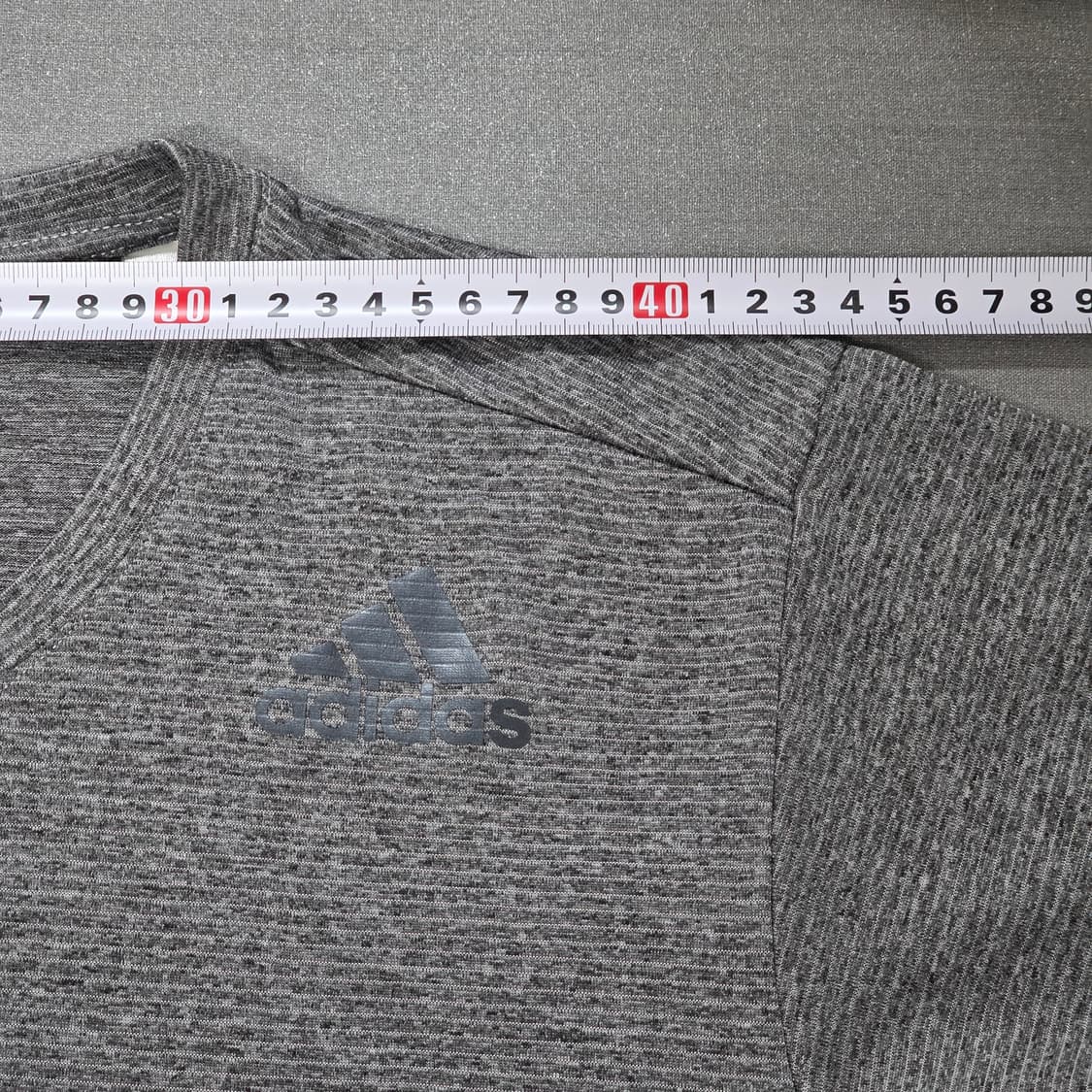 XL 아디다스 기능성 반팔티셔츠 그레이 상품이미지5