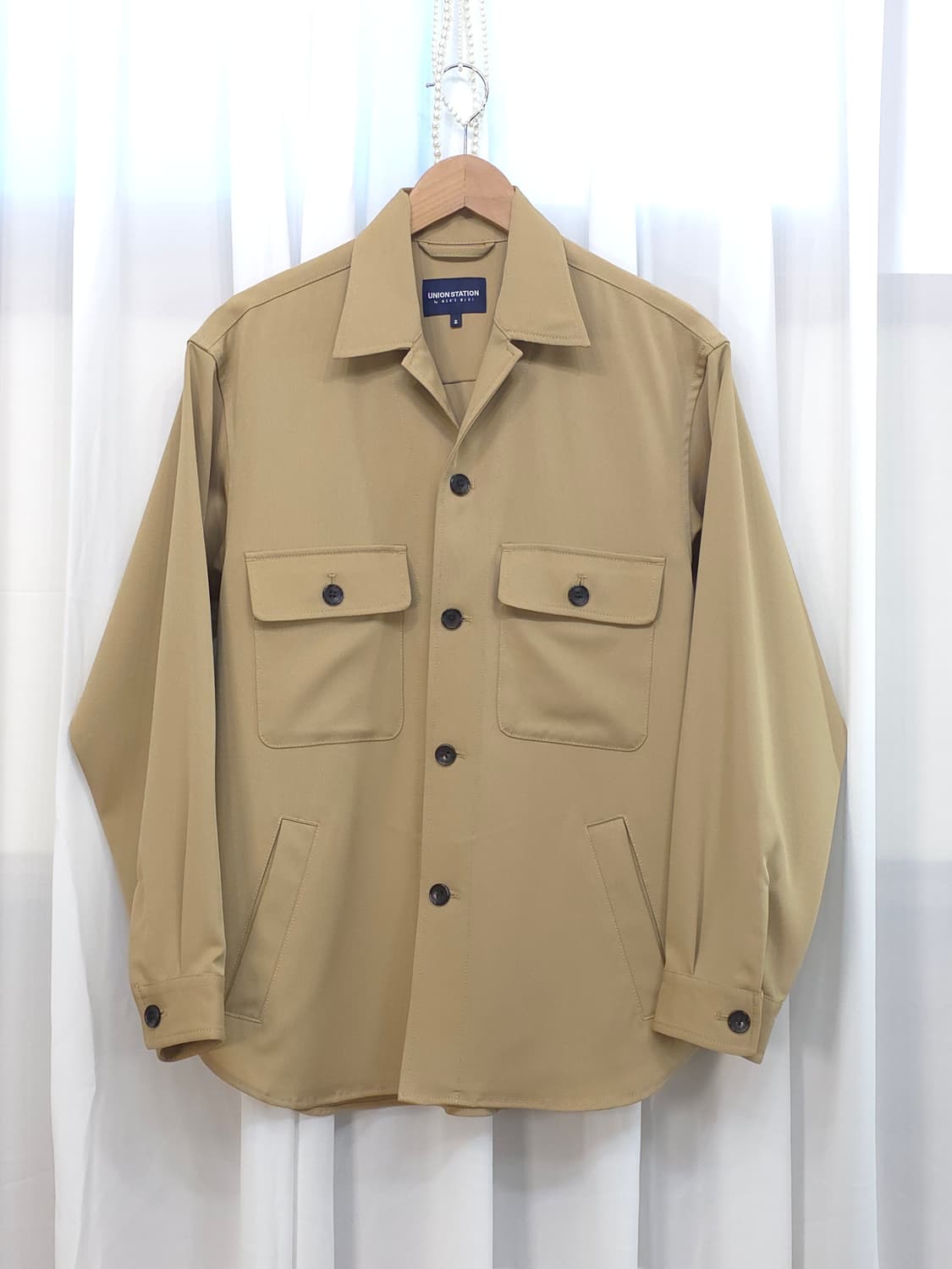 UNION STATION by men's bigi 셔츠 자켓 베이지  상품이미지1