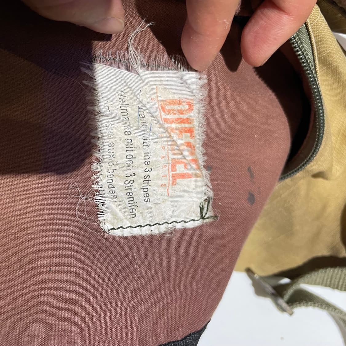 1990s Diesel 디젤 레더믹스 슬링백 상품이미지7