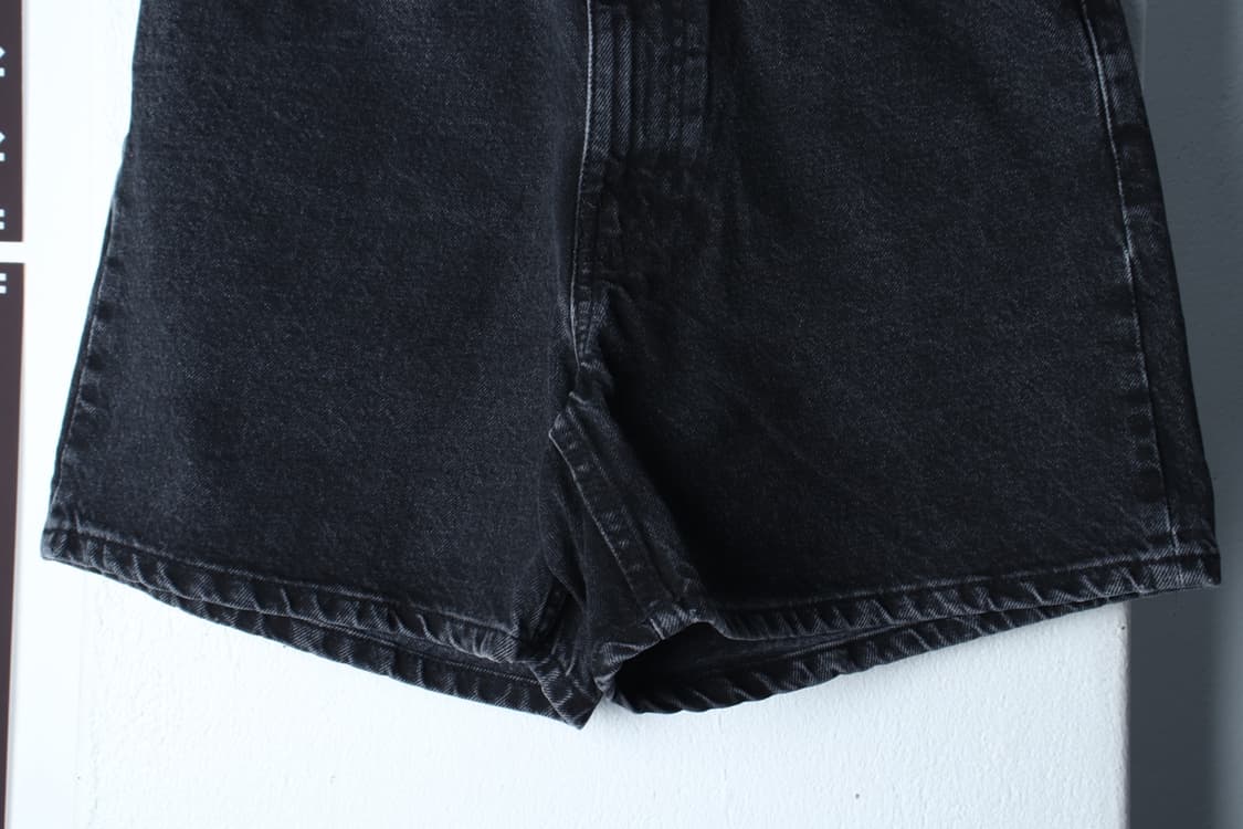 W(M-L) 자라 반바지 팬츠 데님 흑청 블랙 숏-P9935 상품이미지4