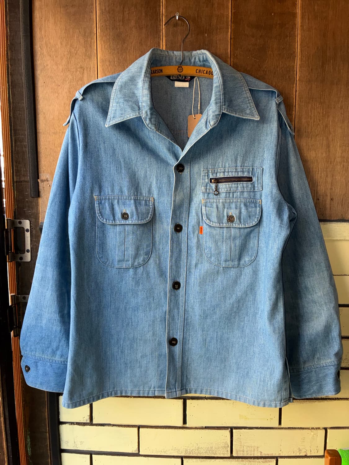 80s Levis Chambray Work Shirt 상품이미지1
