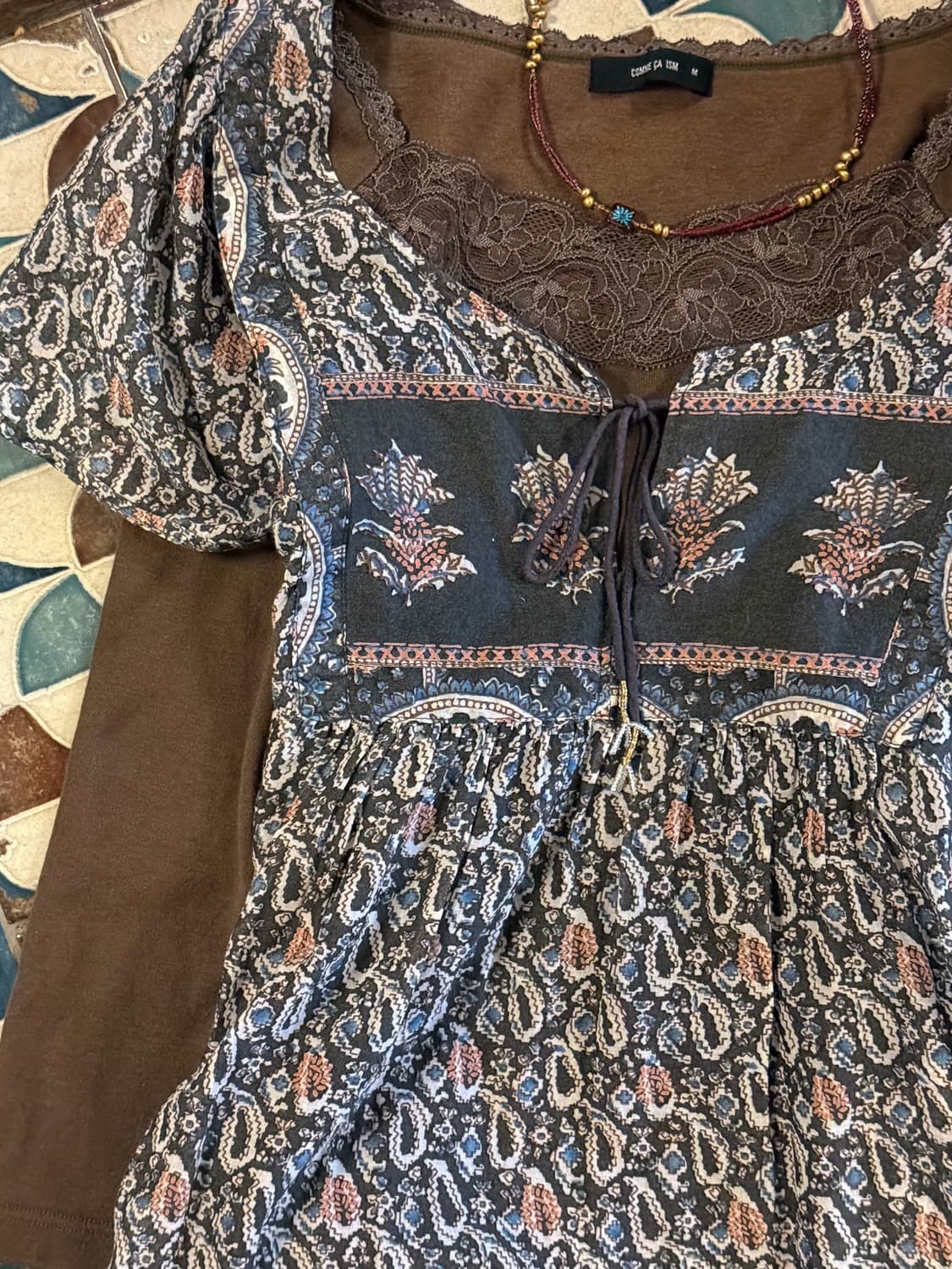 Flower Paisley Dress 0039 상품이미지5