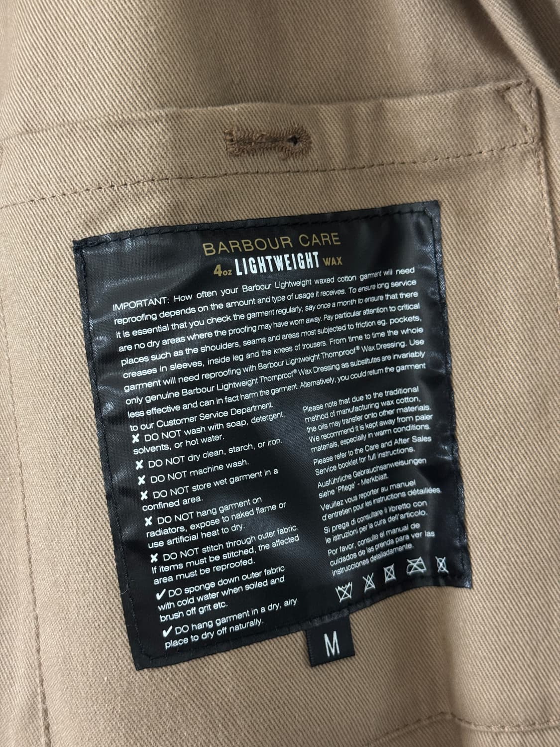 바버 마가렛호웰 A7 왁스자켓 M사이즈 Olive 상품이미지8