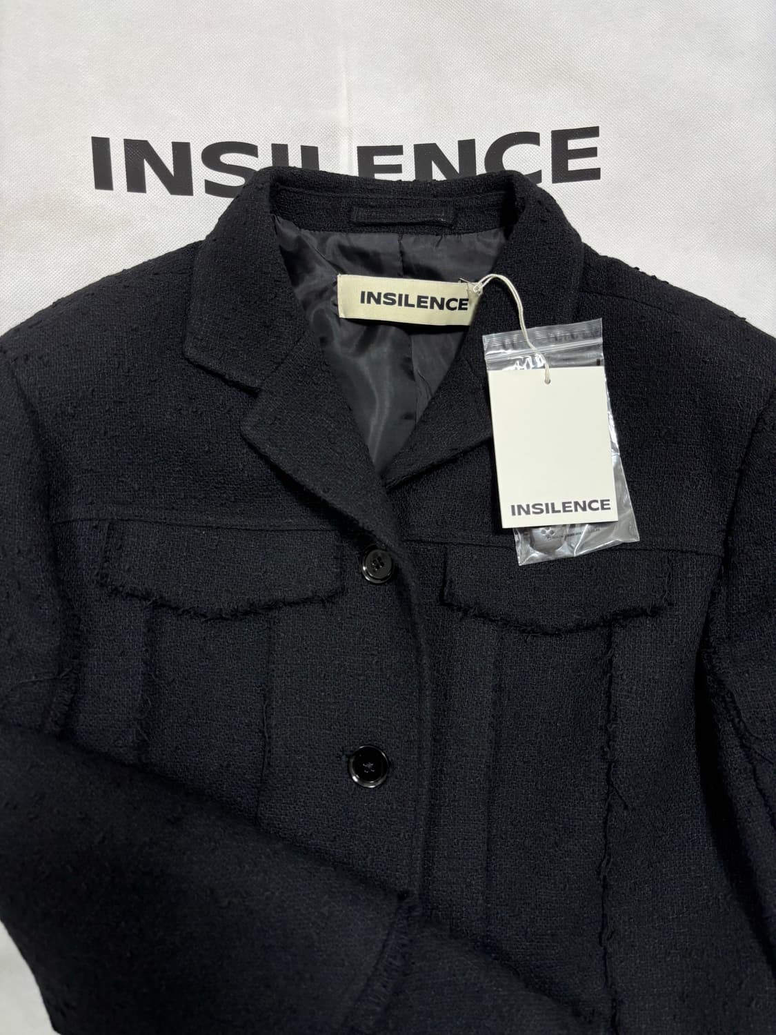 인사일런스 우먼 트위드 트러커 자켓 상품이미지1