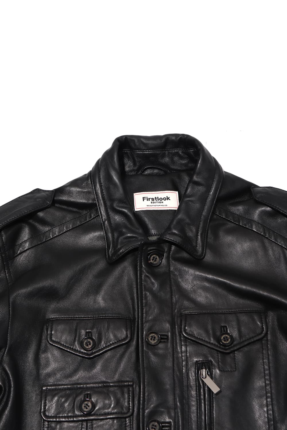 FIRST FASHION 버튼업 램스킨 재킷 size 95 상품이미지3