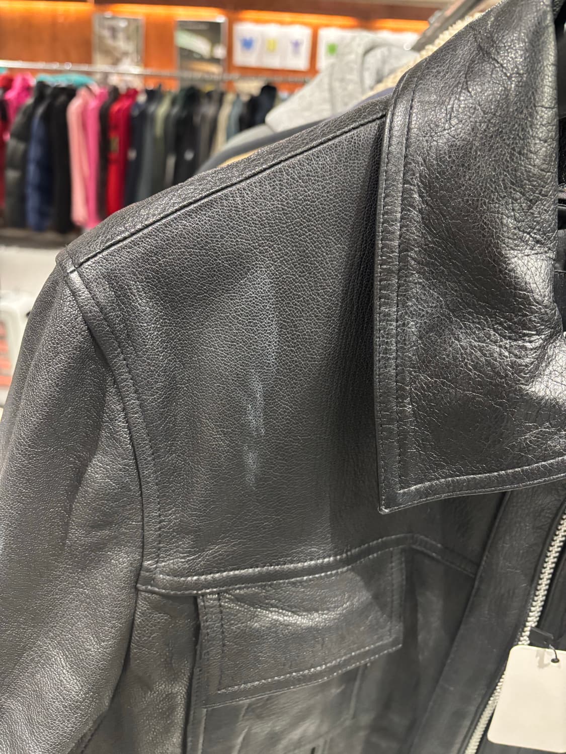 206 homme 레더 자켓 상품이미지7