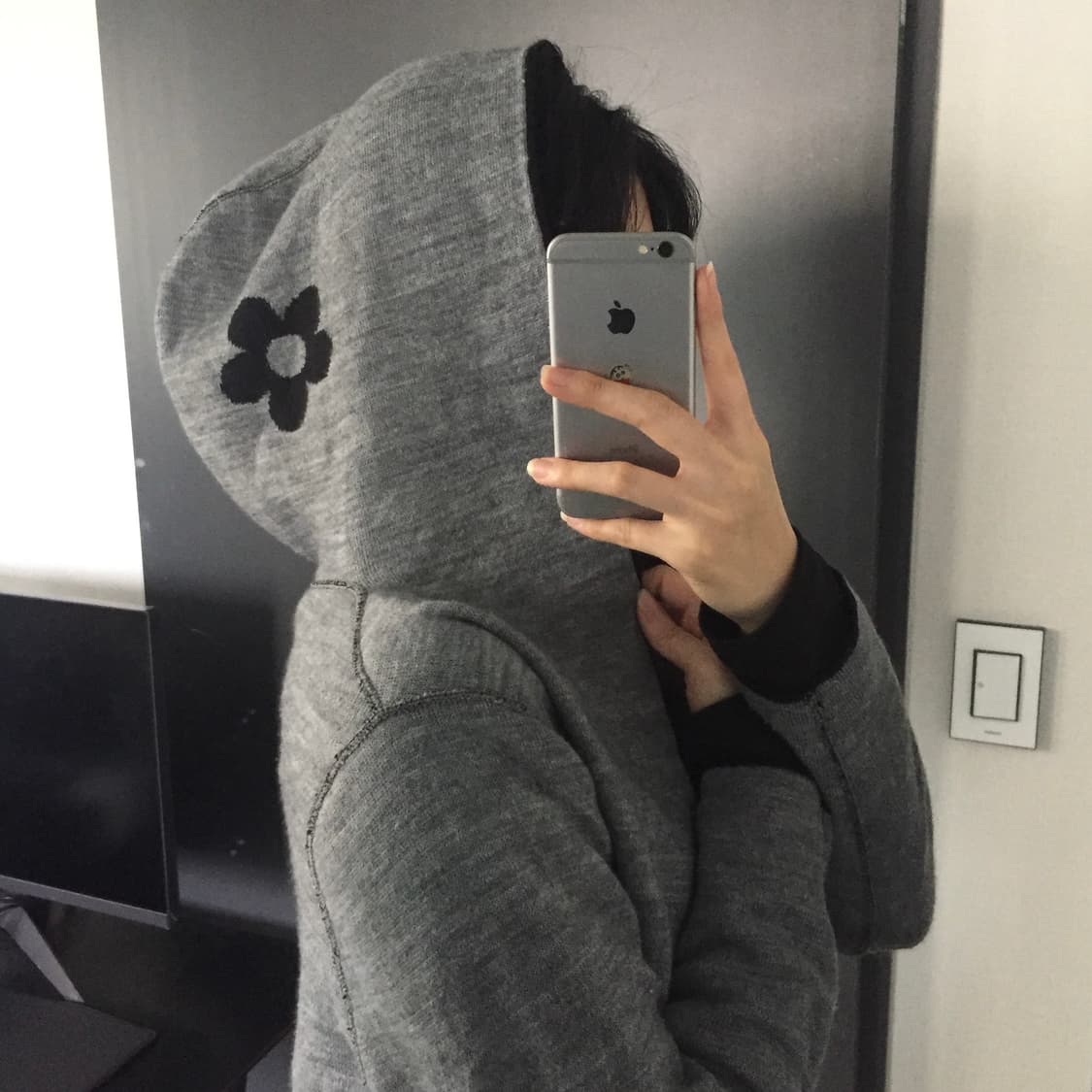 플라워 갸루 리버시블 미디 가디건 상품이미지4