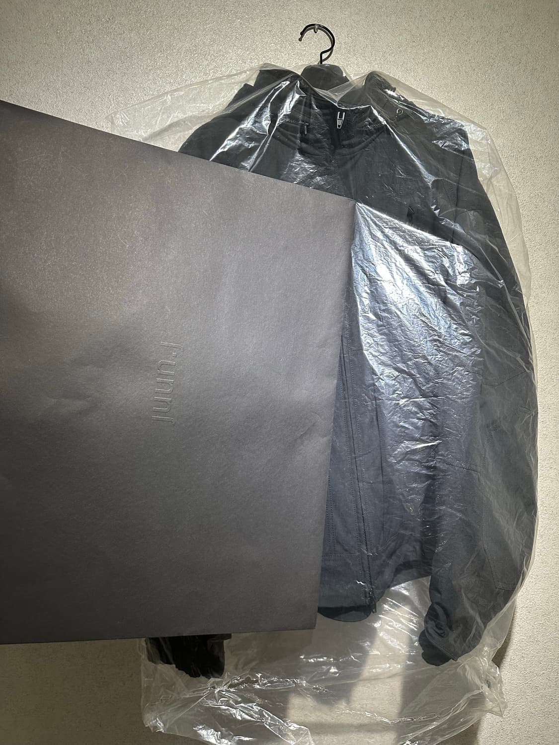 준지 남성 후드 자켓 블랙 48 새상품급 상품이미지5