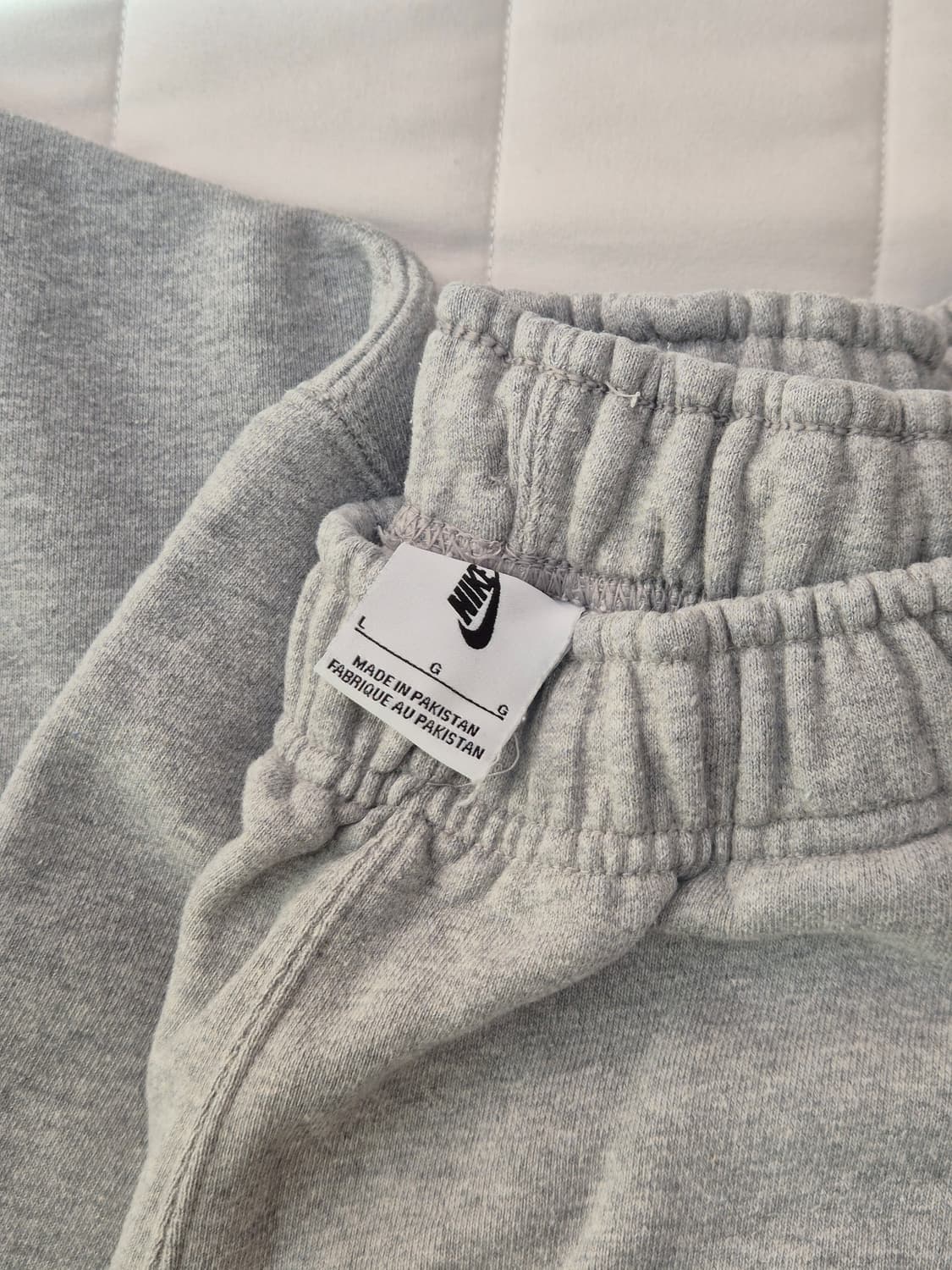 나이키 솔로 스우시 플리스 셋업 (맨투맨 팬츠) 그레이 L 상품이미지5