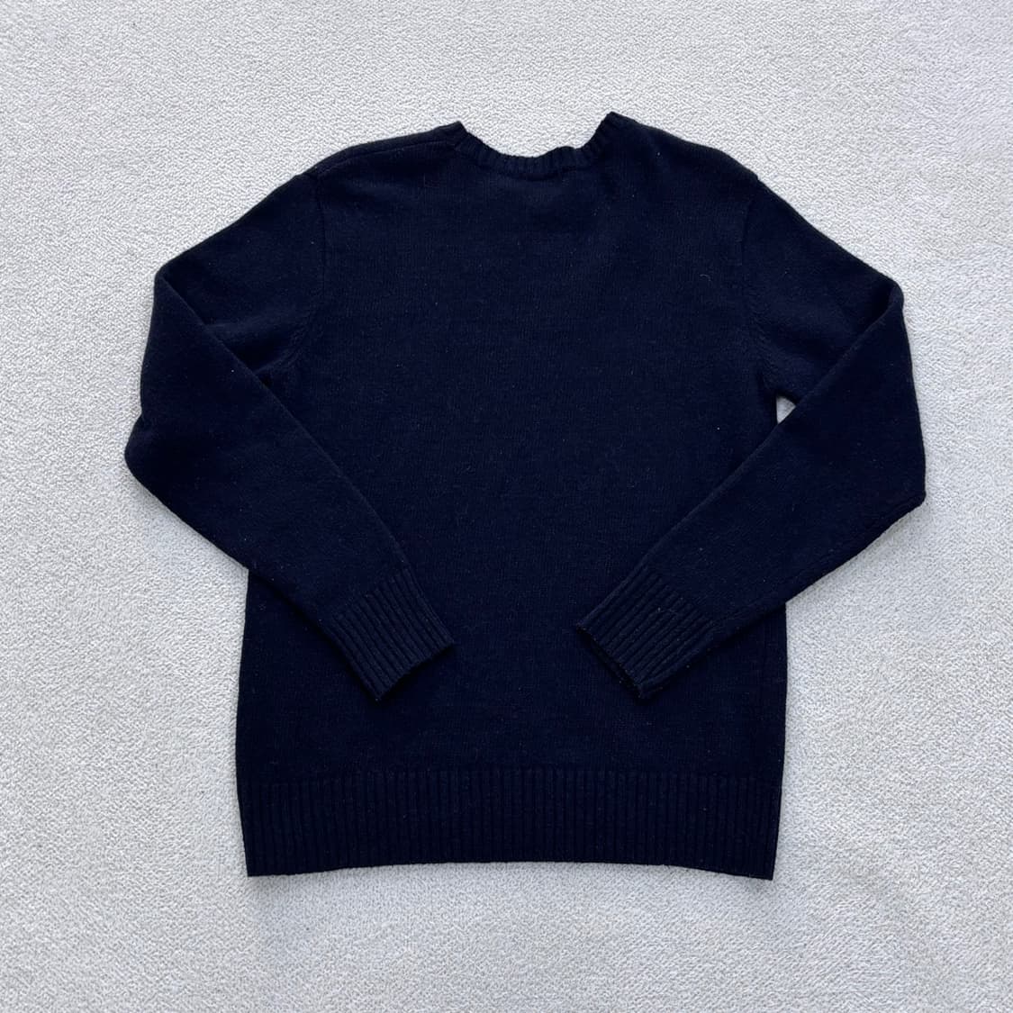 L 고급 빈티지 로고 패치 니트 스웨터 0402E 상품이미지2