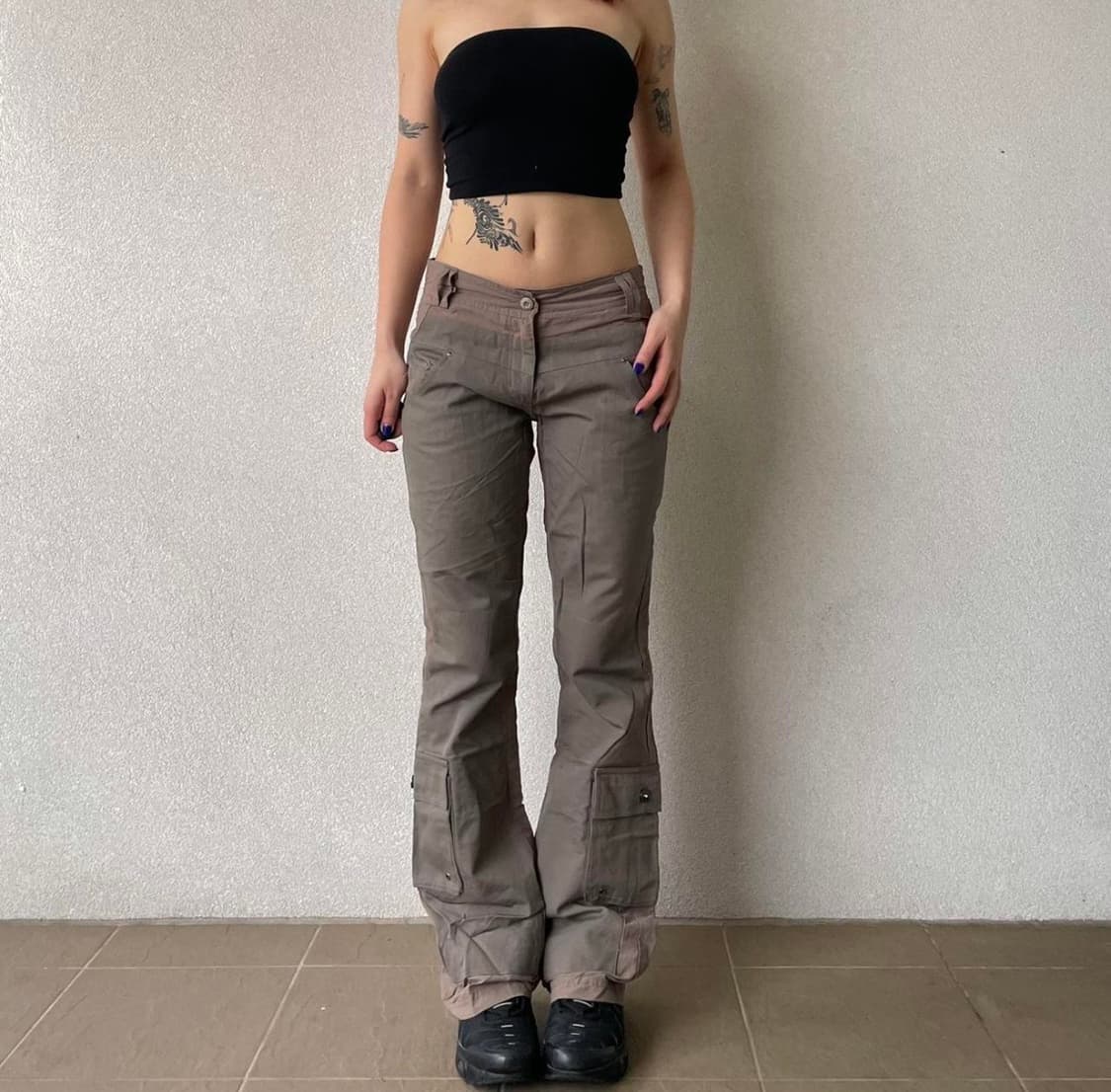 빈티지 플레어  카고 팬츠  상품이미지1