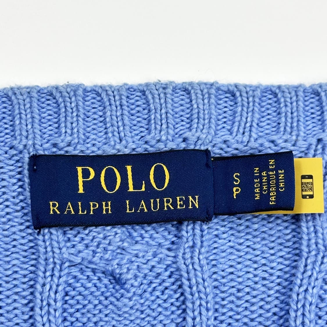 폴로 랄프로렌 포니 스카이 블루 케이블 니트 (실측 M) 상품이미지6