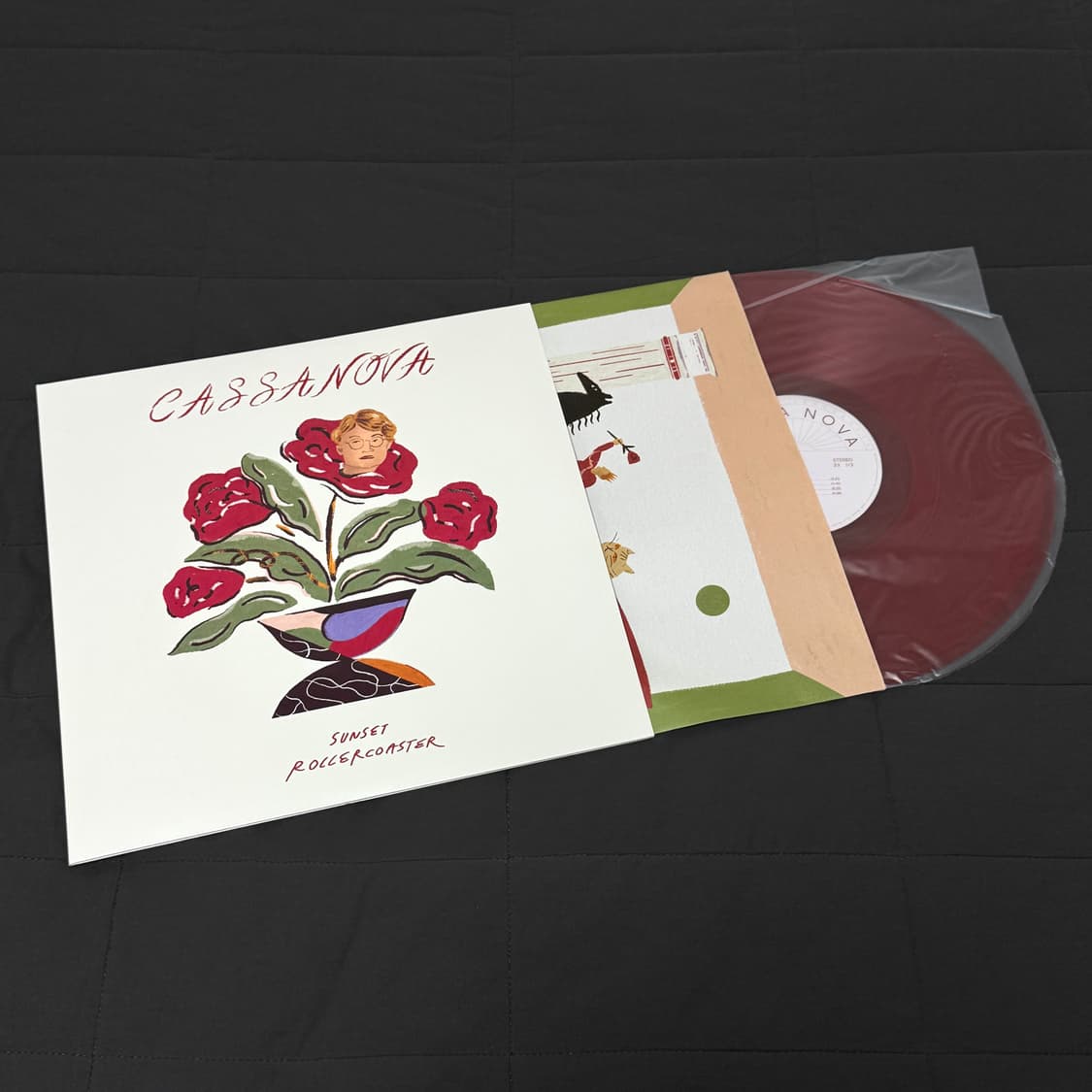 선셋 롤러코스터 CASSA NOVA LP 바이닐 버건디 에디션 새상품 상품이미지1