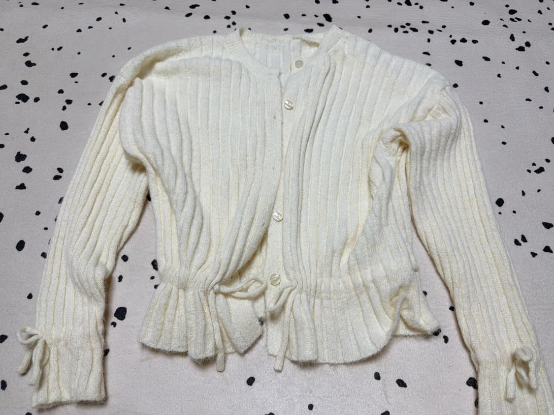 부클 프릴 가디건 상품이미지2