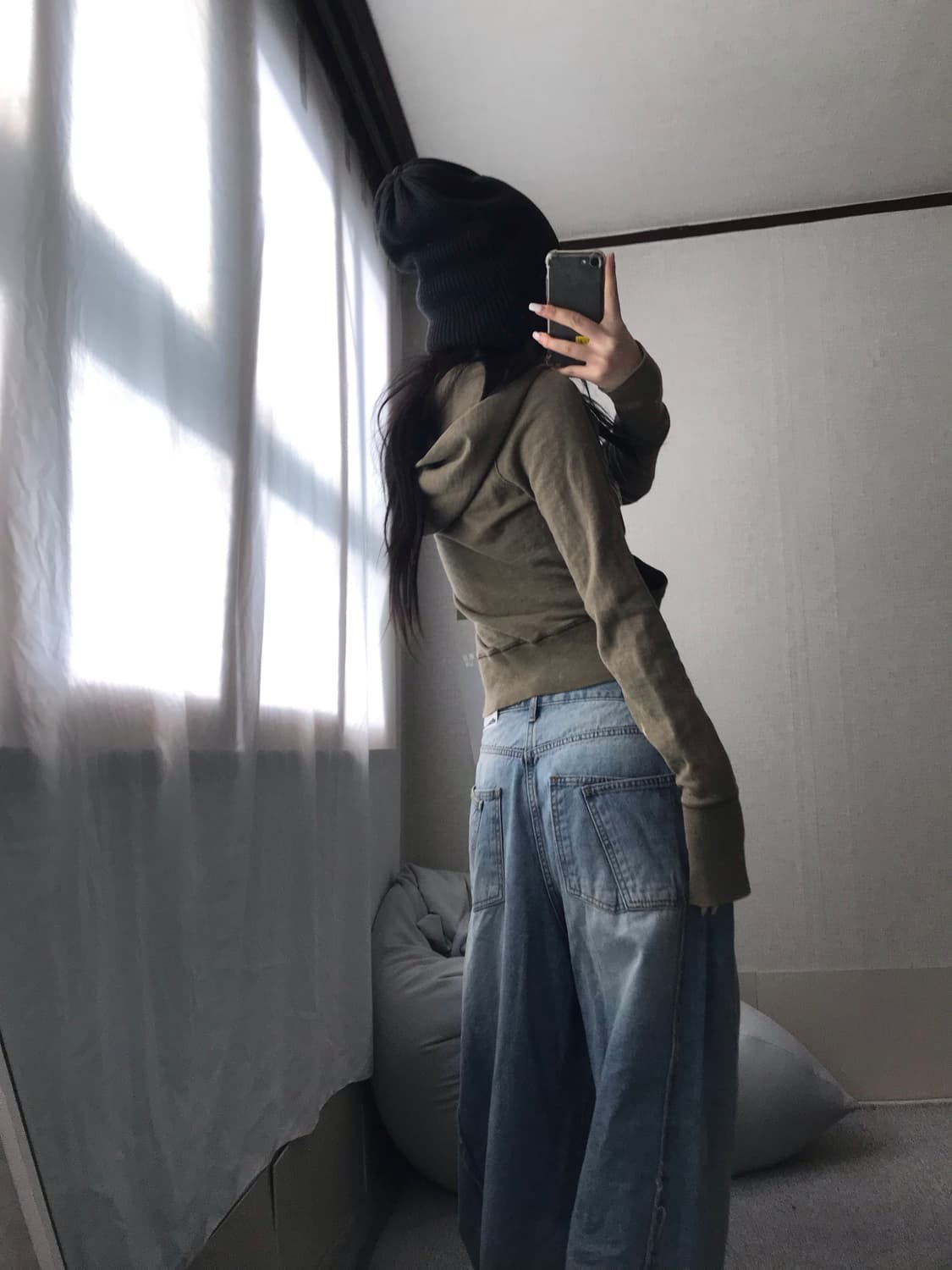 아베크롬비 카키 투웨이 후드집업 상품이미지6