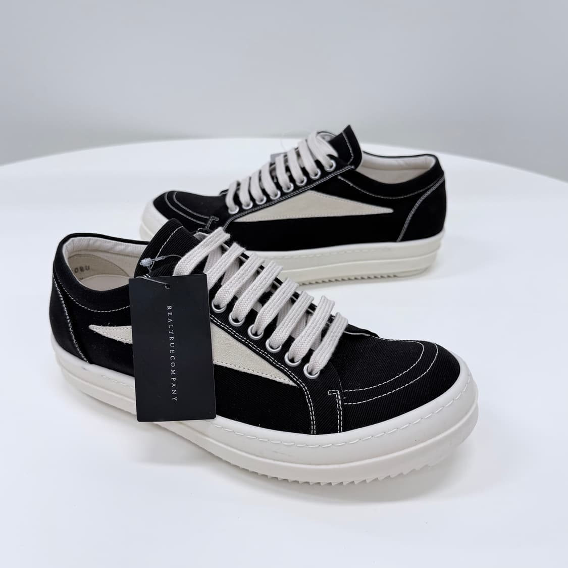 [미사용/255] 릭오웬스 다크쉐도우 빈티지 스니커즈 블랙 상품이미지3