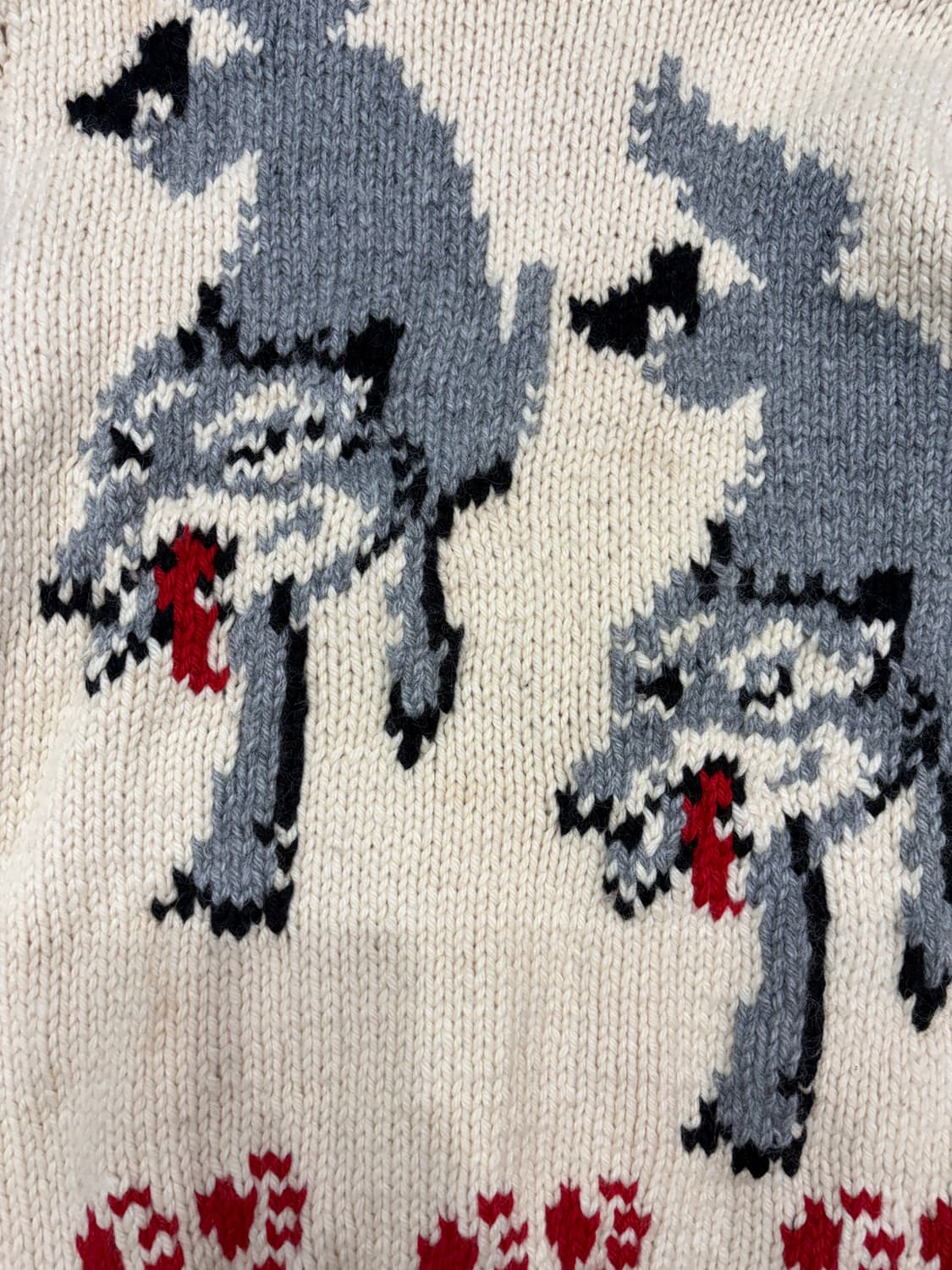 1950‘s Wolf Cowichan 늑대 코위찬 XXL 상품이미지10