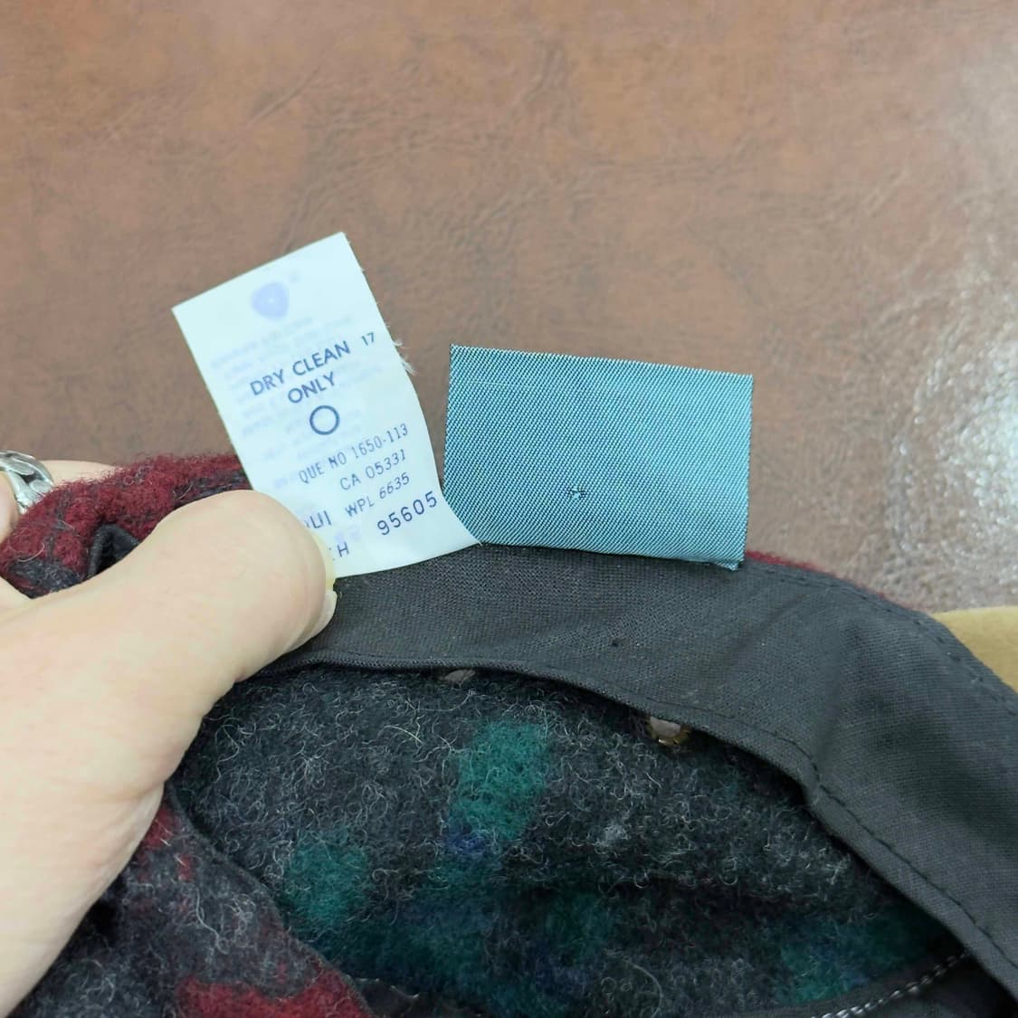 90s 울리치 체크 울 헌팅캡 USA 상품이미지6