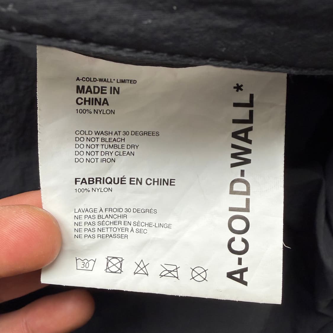 어 콜드 월 ACW 블랙 나일론 팬츠 L 상품이미지8