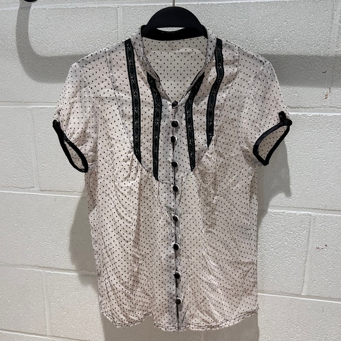 Vintage y2k Dot Shirts 상품이미지5