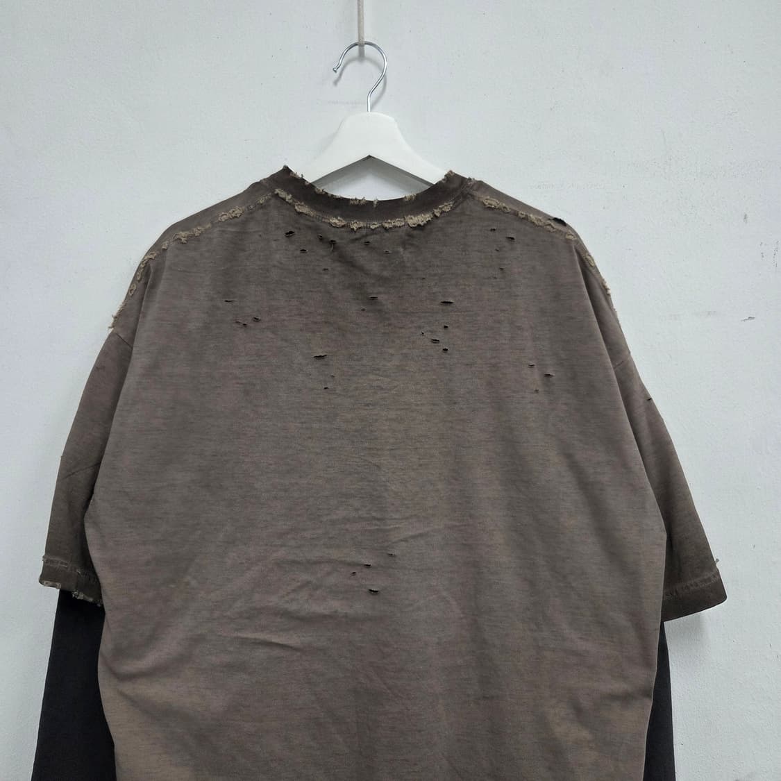 빈티지 워싱 긴팔 레이어드티셔츠 상품이미지6