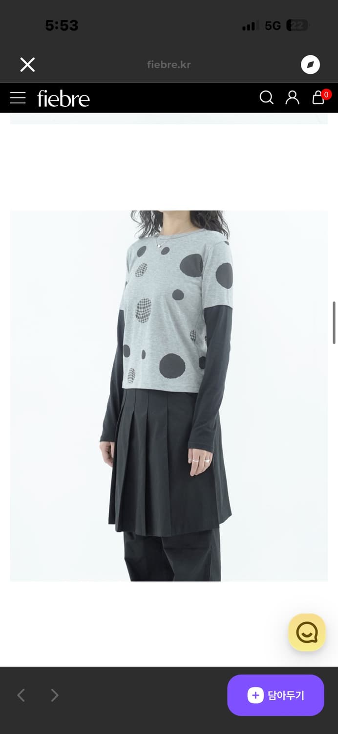 피에브레 도트레이어드롱슬리브 상품이미지1