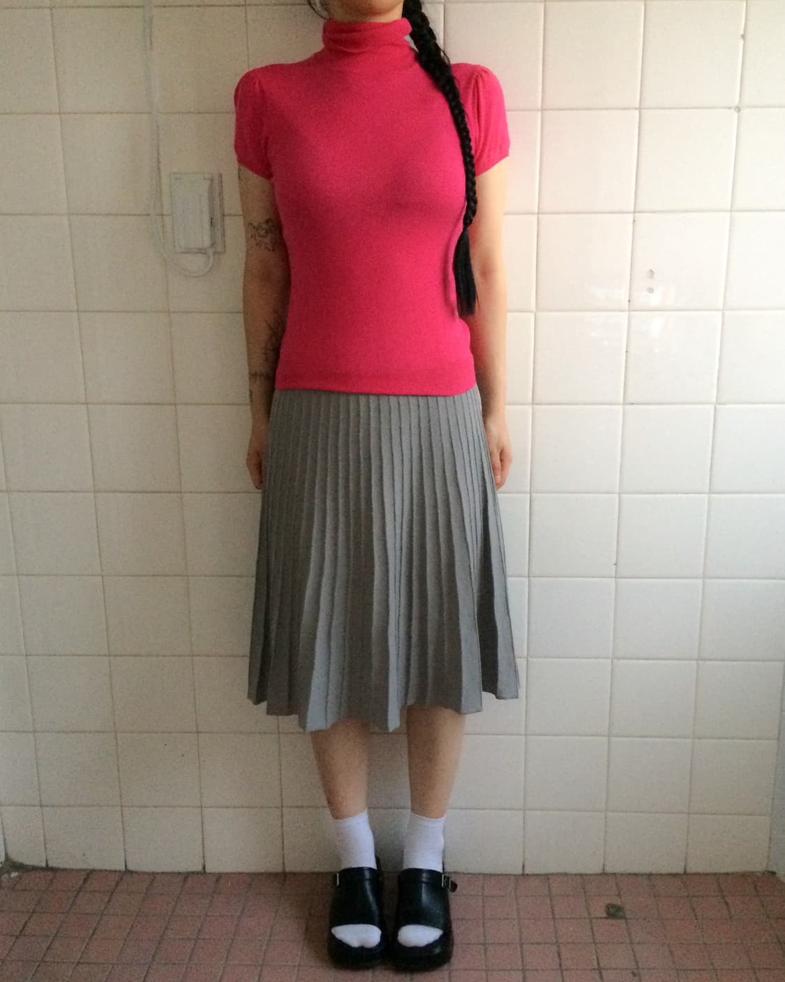 High neck half sleeve knit 상품이미지5