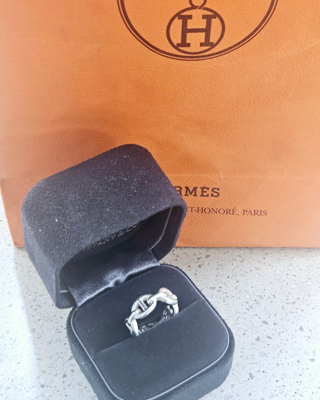 [상태최상] 에르메스 샹달 실버 반지 [정품/48호] 상품이미지3