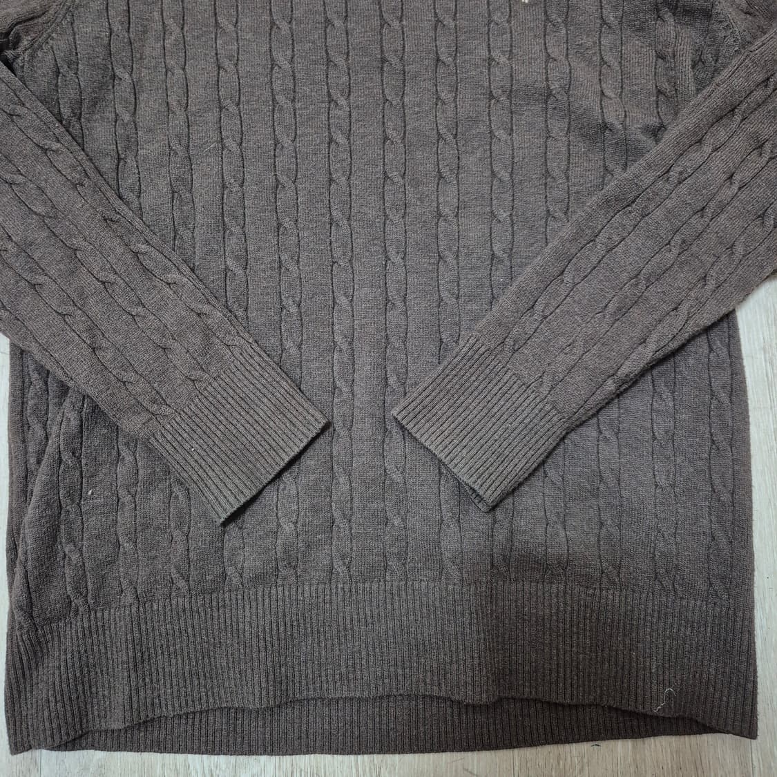 비버리힐즈폴로클럽 스몰포니 모직 꽈배기 니트 상품이미지3