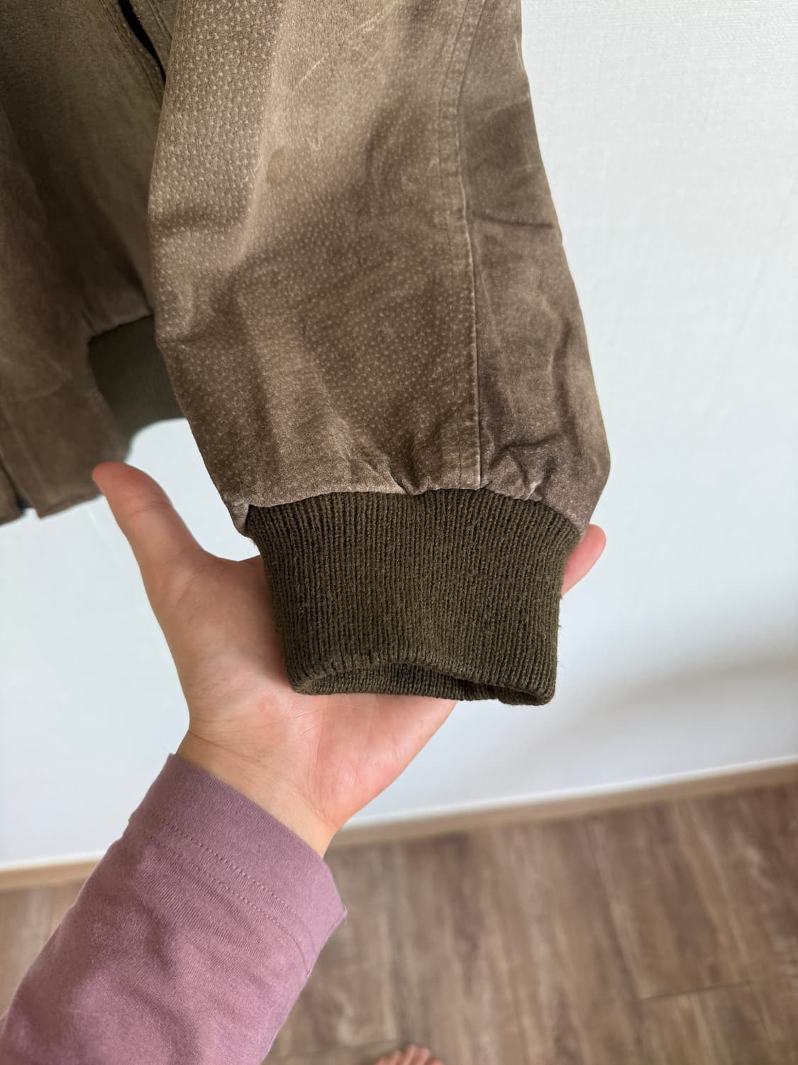 90s robinson 돈피 가죽자켓 XL 상품이미지5