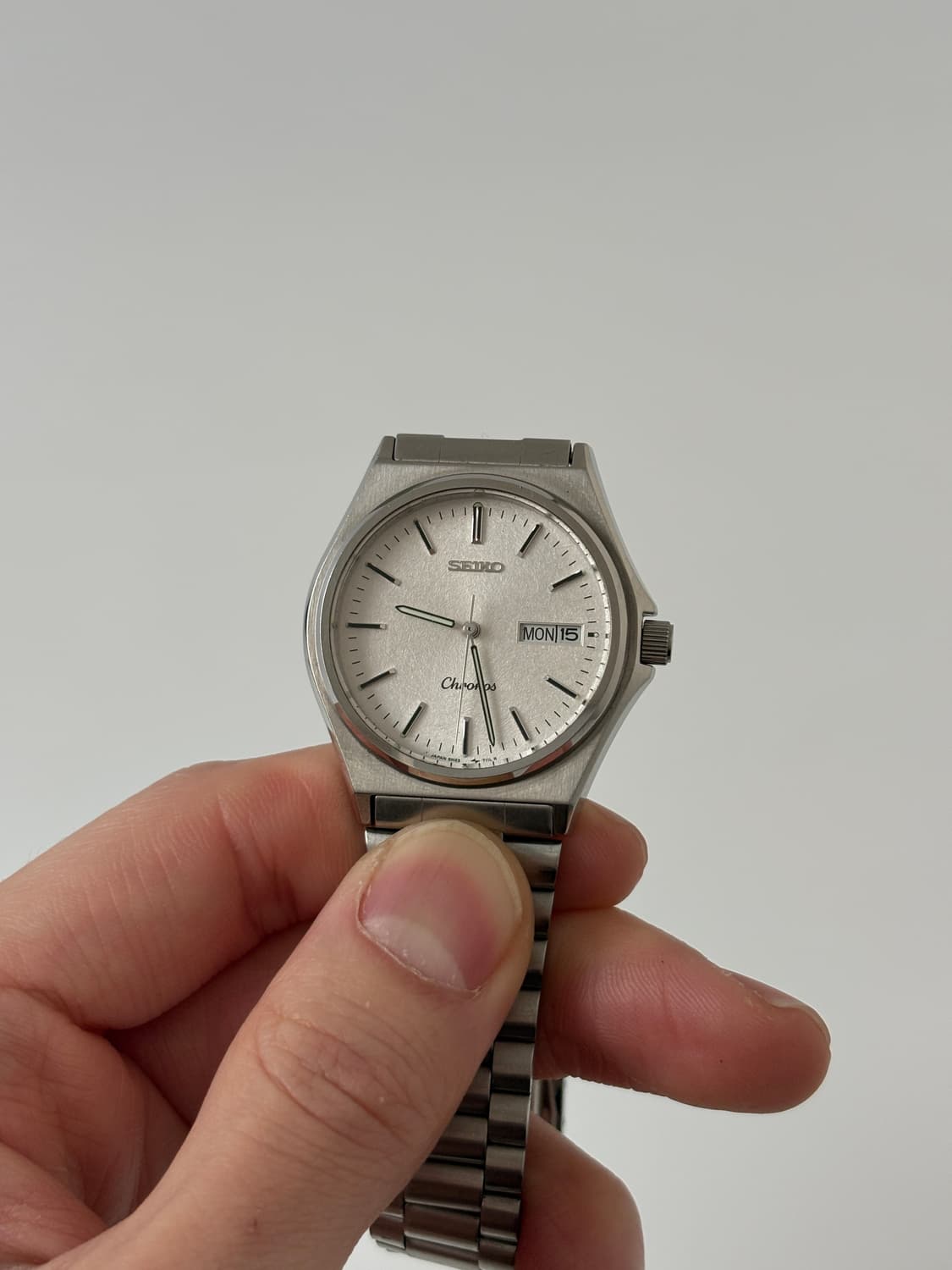1980s Snowflake Dial Silver Quartz 상품이미지3