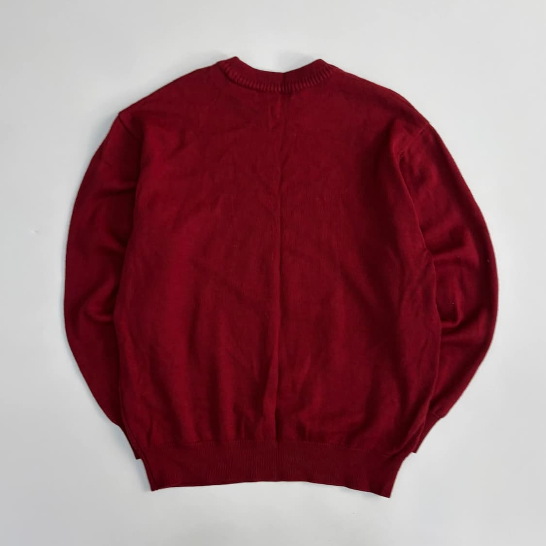 [100] 발렌시아가 레드 홀인원 스퀘어 크루넥 니트 스웨터 상품이미지2