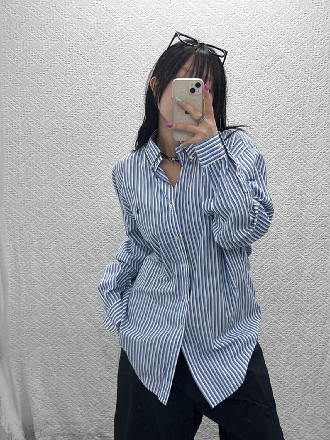 폴로 랄프로렌 캐주얼 베이직 스트라이프 셔츠 110 C06947 상품이미지1