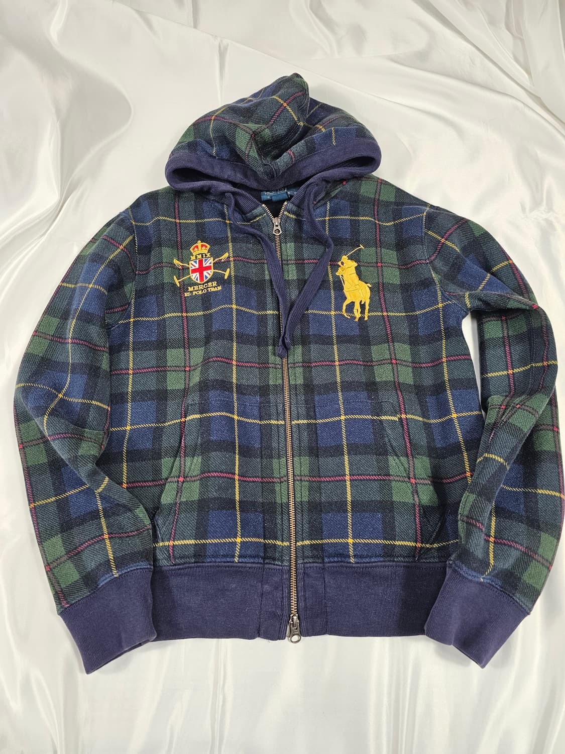 폴로타탄체크빅포니후드집업 상품이미지1