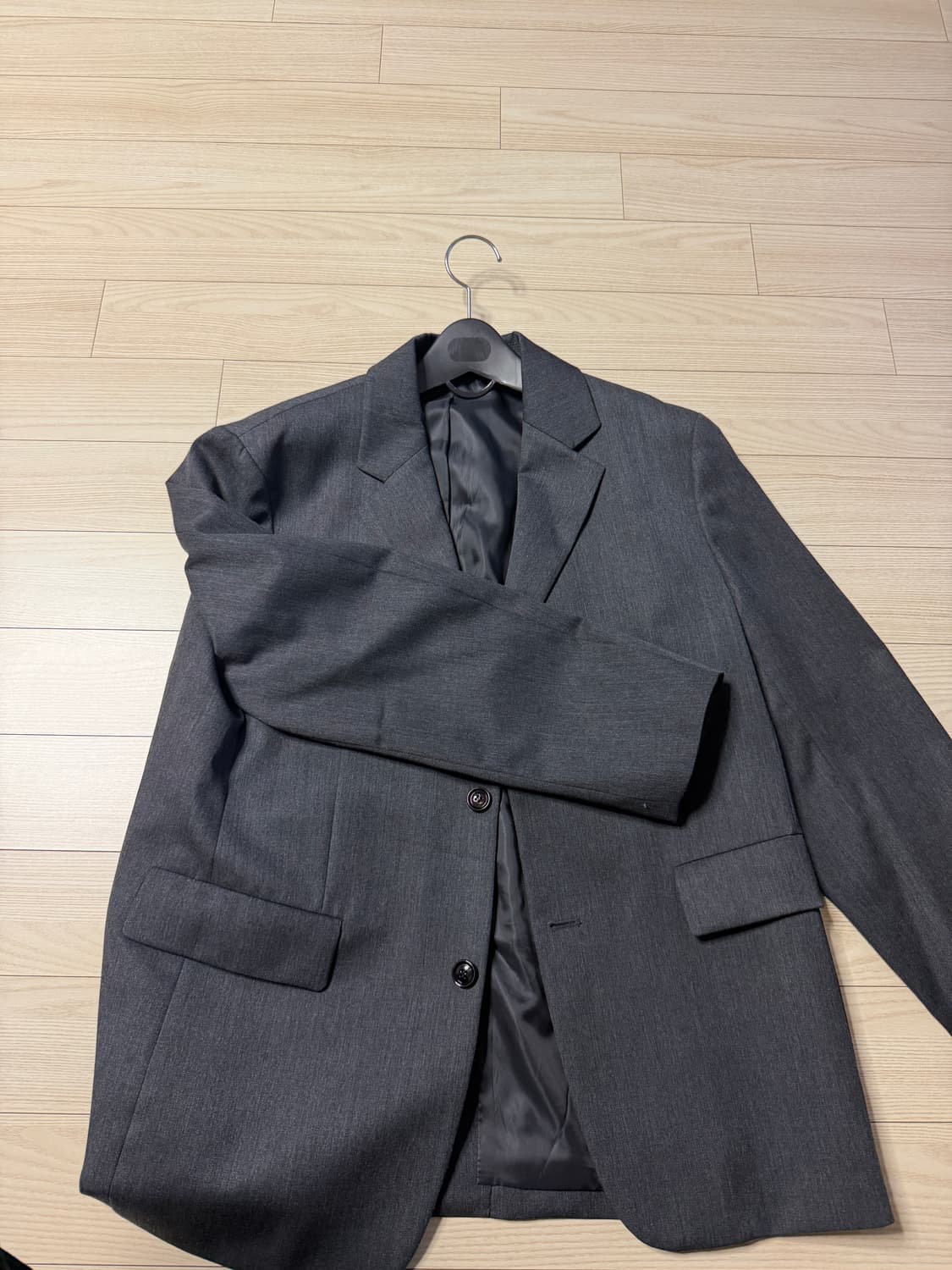 벨리에 3117 세트업 자켓 차콜 그레이 m 상품이미지3