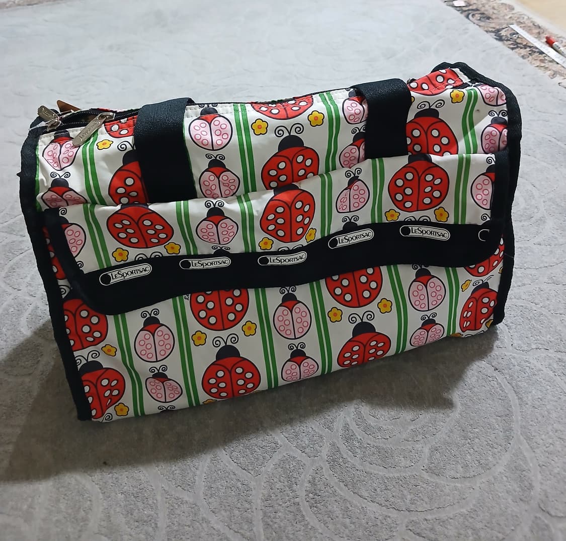 레스포삭 레이디버그 패턴 숄더백 (토트 겸용) 상품이미지2