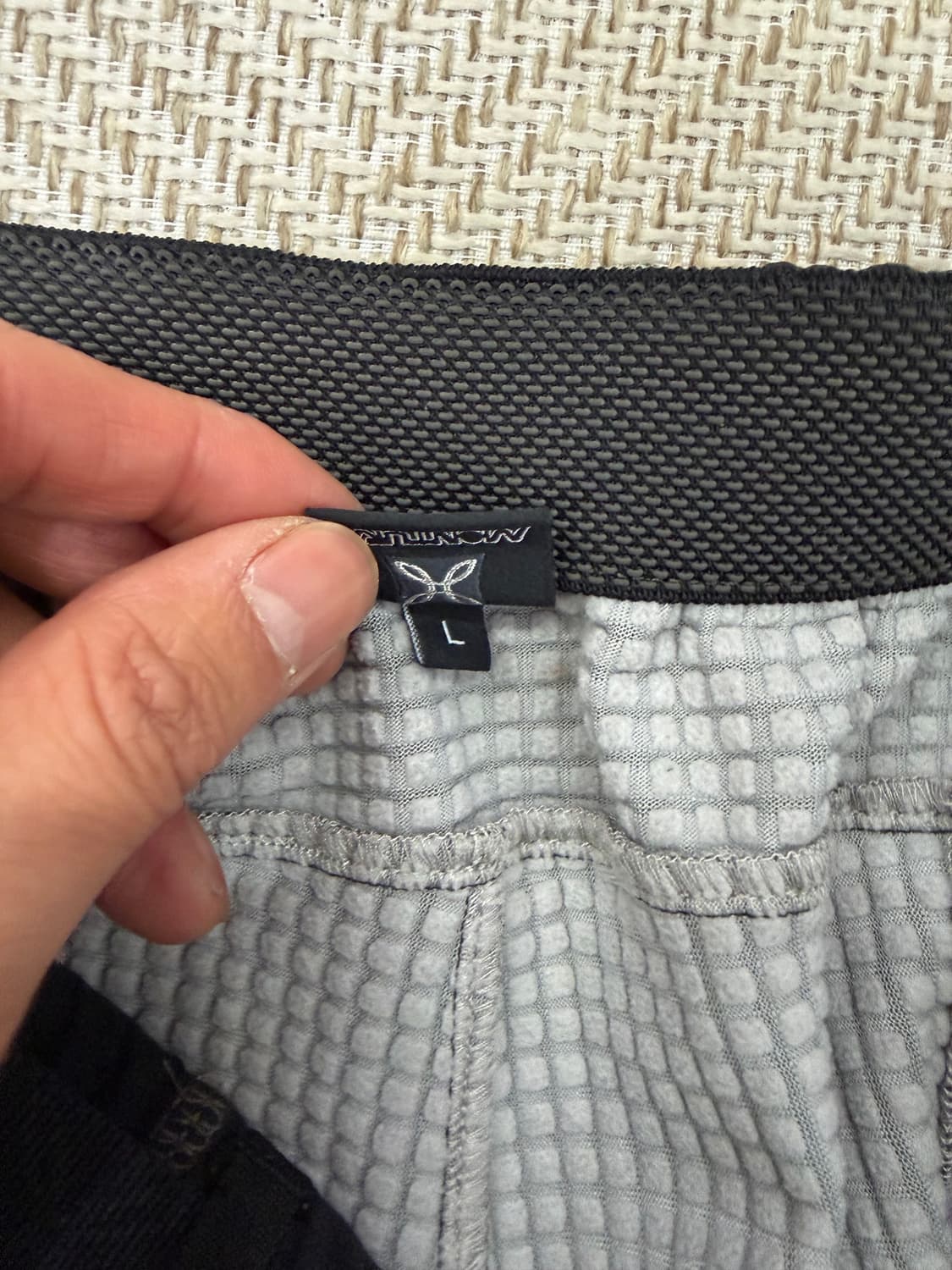 정품) 몬츄라 남성 블랙 밴딩팬츠 L 상품이미지7