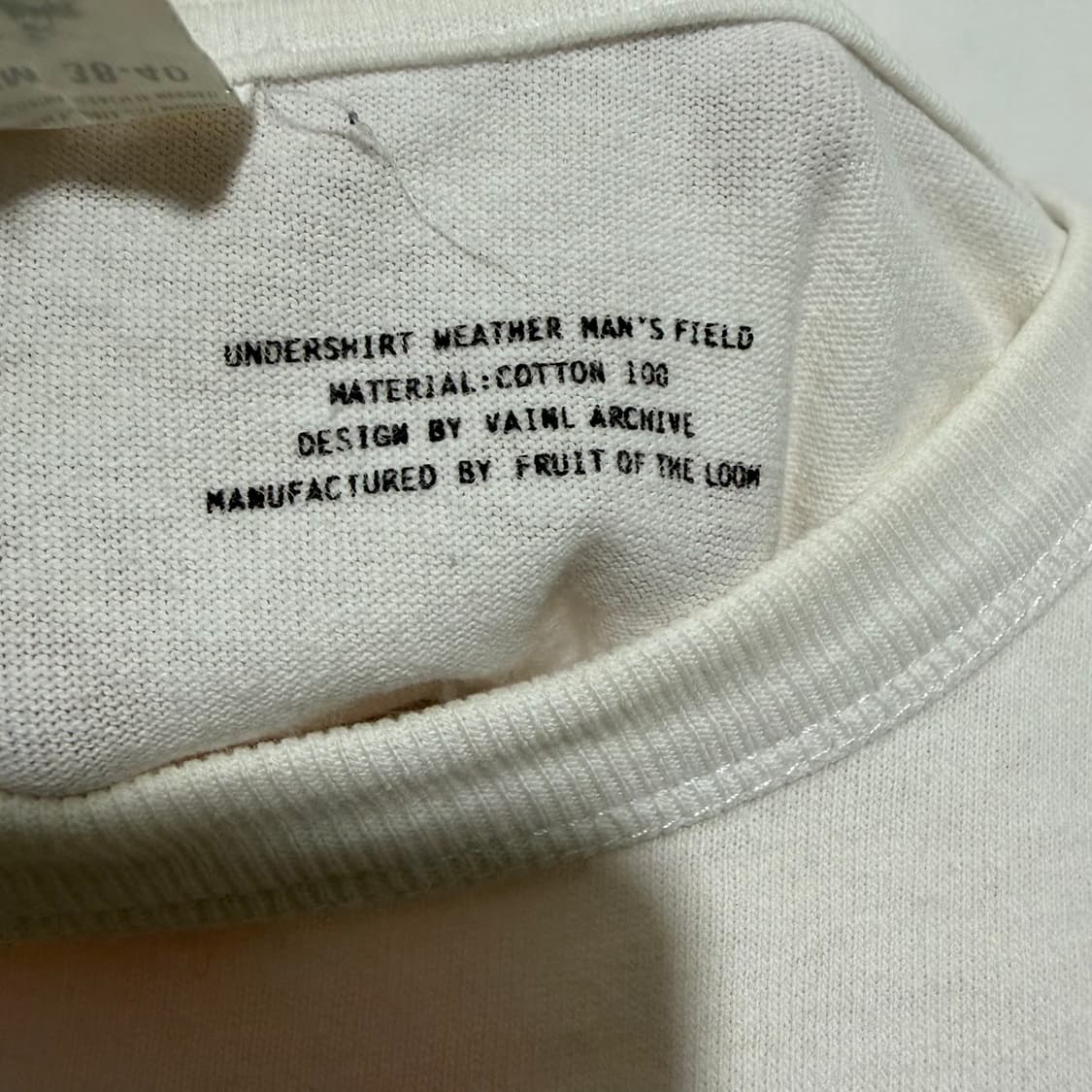 Vainl archive x fruit of the loom 티셔츠 상품이미지6