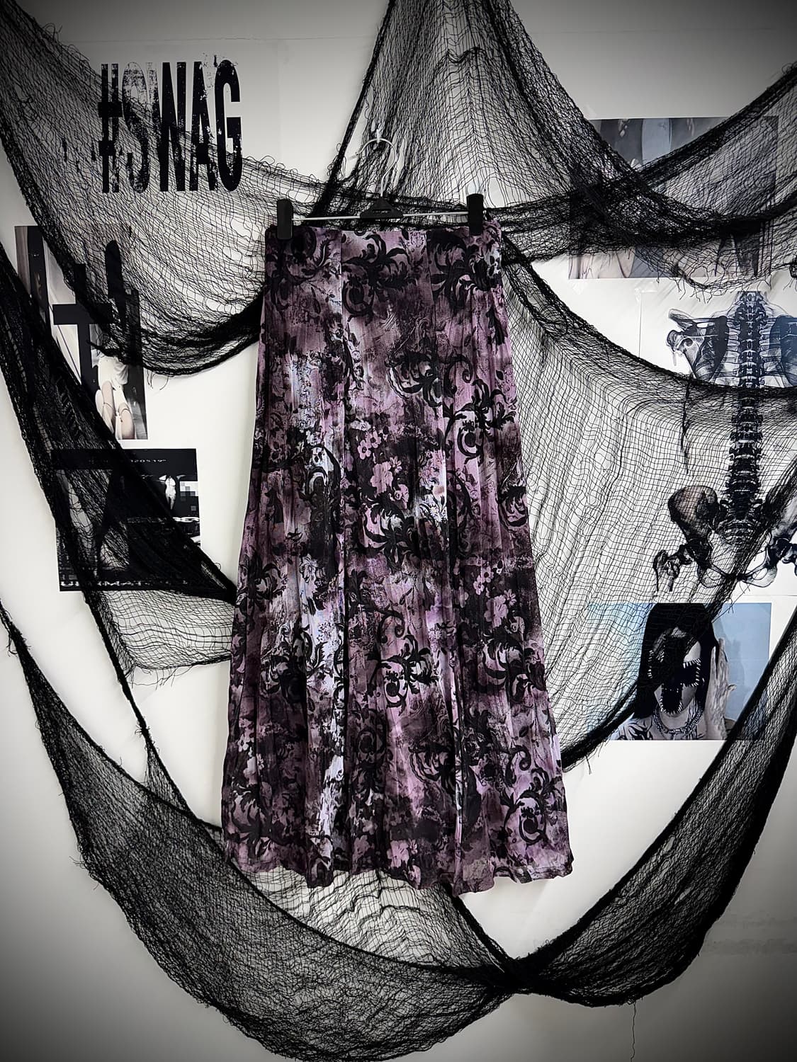 Oriental mood pattern long skirt 상품이미지1