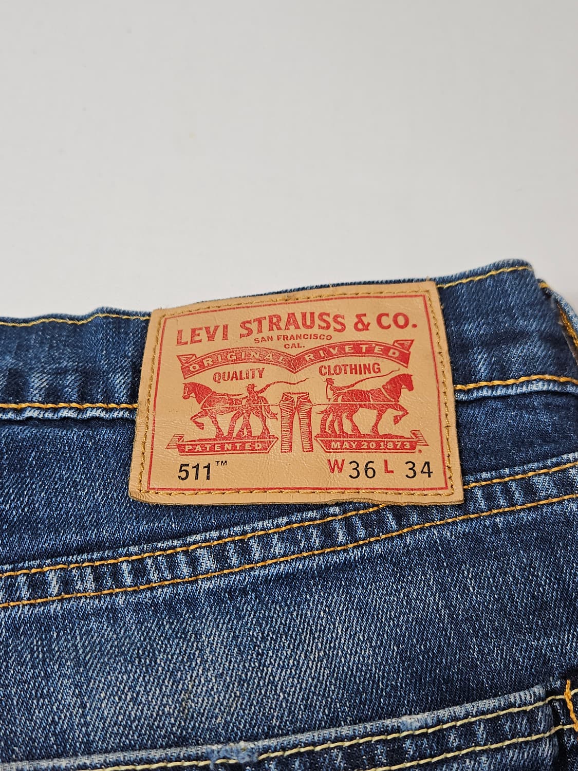 리바이스 511 워싱 부츠컷 데님팬츠 진 청바지 36 상품이미지4